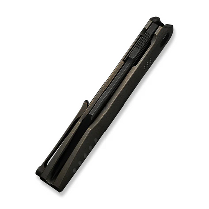 WE Knife Co., Ltd™ Flight Line Liner Lock WE23089-2 Bronze Anodized 6AL4V Titanium M390 Stainless Steel Pocket Knife