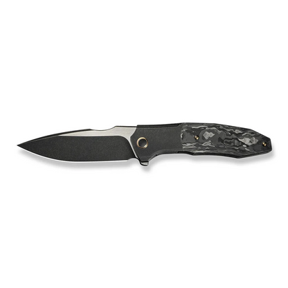WE Knife Co., Ltd™ Archeozoic Interframe Lock WE23091-1 Shredded Carbon Fiber and Black 6AL4V Titanium M390 Stainless Steel Pocket Knife