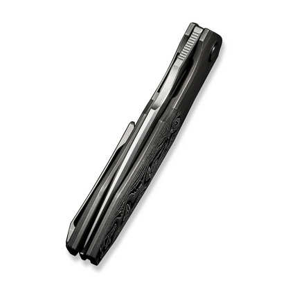 WE Knife Co., Ltd™ Archeozoic Interframe Lock WE23091-2 Aluminum Carbon Fiber and Gray 6AL4V Titanium M390 Stainless Steel Pocket Knife