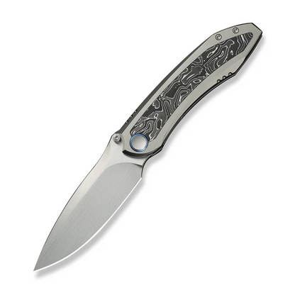 WE Knife Co., Ltd™ Winsome Frame Lock WE23092-2 6AL4V Titanium and Aluminum Foil Carbon Fiber M390 Stainless Steel Pocket Knife