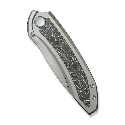 WE Knife Co., Ltd™ Winsome Frame Lock WE23092-2 6AL4V Titanium and Aluminum Foil Carbon Fiber M390 Stainless Steel Pocket Knife