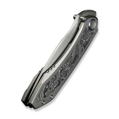 WE Knife Co., Ltd™ Winsome Frame Lock WE23092-2 6AL4V Titanium and Aluminum Foil Carbon Fiber M390 Stainless Steel Pocket Knife