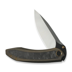 WE Knife Co., Ltd™ Winsome Frame Lock WE23092-3 Bronze Anodized 6AL4V Titanium and Marble Carbon Fiber M390 Stainless Steel Pocket Knife