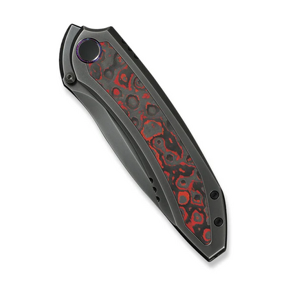 WE Knife Co., Ltd™ Winsome Frame Lock WE23092-4 6AL4V Titanium and Lava Flow Fat Carbon Fiber M390 Stainless Steel Pocket Knife