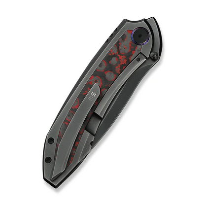 WE Knife Co., Ltd™ Winsome Frame Lock WE23092-4 6AL4V Titanium and Lava Flow Fat Carbon Fiber M390 Stainless Steel Pocket Knife