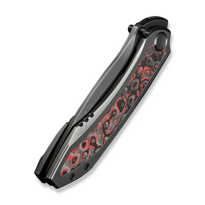 WE Knife Co., Ltd™ Winsome Frame Lock WE23092-4 6AL4V Titanium and Lava Flow Fat Carbon Fiber M390 Stainless Steel Pocket Knife