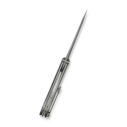 WE Knife Co., Ltd™ Winsome Frame Lock WE23092-DS1 Bead-Blasted 6AL4V Titanium and Timascus Damasteel Pocket Knife