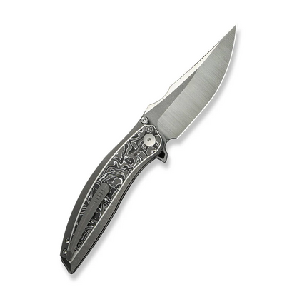 WE Knife Co., Ltd™ Quinseris Frame Lock WE23093-3 6AL4V Titanium and Aluminum Carbon Fiber M390 Stainless Steel Pocket Knife