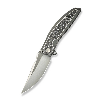 WE Knife Co., Ltd™ Quinseris Frame Lock WE23093-3 6AL4V Titanium and Aluminum Carbon Fiber M390 Stainless Steel Pocket Knife