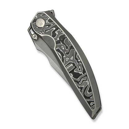 WE Knife Co., Ltd™ Quinseris Frame Lock WE23093-3 6AL4V Titanium and Aluminum Carbon Fiber M390 Stainless Steel Pocket Knife
