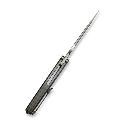 WE Knife Co., Ltd™ Quinseris Frame Lock WE23093-4 6AL4V Titanium and Arctic Storm Fat Carbon Fiber M390 Stainless Steel Pocket Knife