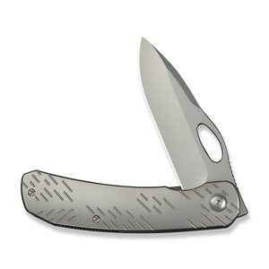 WE Knife Co., Ltd™ Inmate Frame Lock WE23096B-1 Gray 6AL4V Titanium CPM 20CV Stainless Steel Pocket Knife