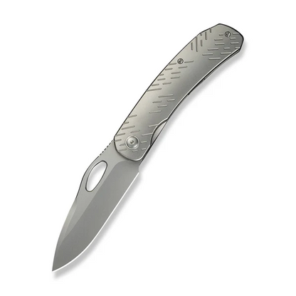 WE Knife Co., Ltd™ Inmate Frame Lock WE23096B-1 Gray 6AL4V Titanium CPM 20CV Stainless Steel Pocket Knife