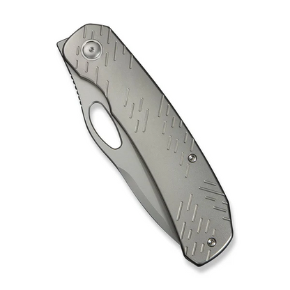 WE Knife Co., Ltd™ Inmate Frame Lock WE23096B-1 Gray 6AL4V Titanium CPM 20CV Stainless Steel Pocket Knife