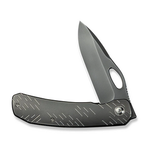 WE Knife Co., Ltd™ Inmate Frame Lock WE23096B-4 Dark Gray Anodized 6AL4V Titanium CPM 20CV Stainless Steel Pocket Knife
