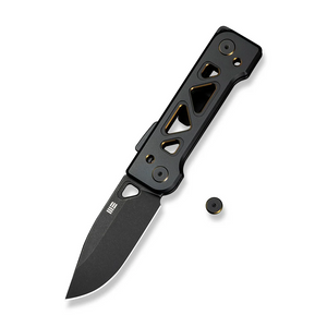 WE Knife Co., Ltd™ Tyro Superlock WE24001-1 Black & Golden Anodized 6AL4V Titanium CPM 20CV Stainless Steel Pocket Knife