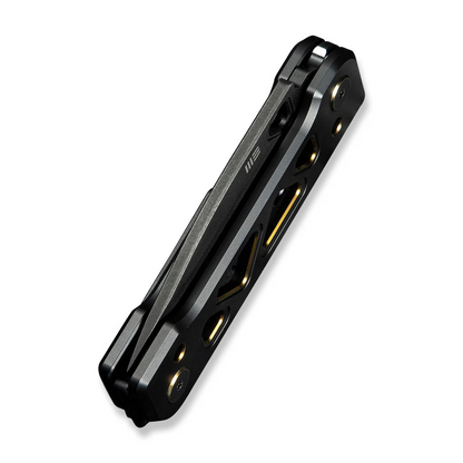 WE Knife Co., Ltd™ Tyro Superlock WE24001-1 Black & Golden Anodized 6AL4V Titanium CPM 20CV Stainless Steel Pocket Knife