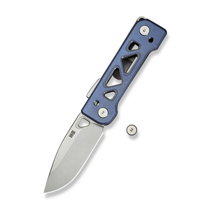 WE Knife Co., Ltd™ Tyro Superlock WE24001-4 Blue Anodized 6AL4V Titanium CPM 20CV Stainless Steel Pocket Knife