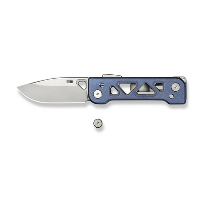 WE Knife Co., Ltd™ Tyro Superlock WE24001-4 Blue Anodized 6AL4V Titanium CPM 20CV Stainless Steel Pocket Knife