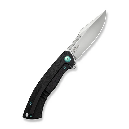 WE Knife Co., Ltd™ Essential Knight Frame Lock WE24003-1 Black Anodized 6AL4V Titanium M390 Stainless Steel Pocket Knife