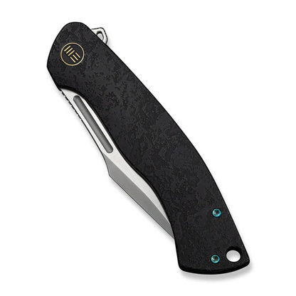 WE Knife Co., Ltd™ Essential Knight Frame Lock WE24003-1 Black Anodized 6AL4V Titanium M390 Stainless Steel Pocket Knife