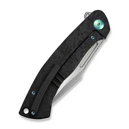 WE Knife Co., Ltd™ Essential Knight Frame Lock WE24003-1 Black Anodized 6AL4V Titanium M390 Stainless Steel Pocket Knife
