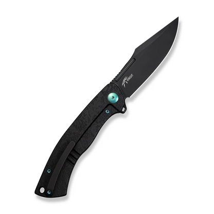 WE Knife Co., Ltd™ Essential Knight Frame Lock WE24003-2 Black Anodized 6AL4V Titanium M390 Stainless Steel Pocket Knife