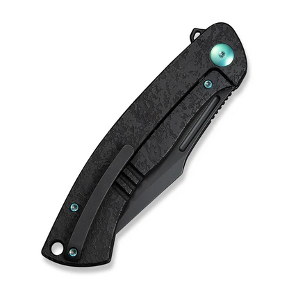 WE Knife Co., Ltd™ Essential Knight Frame Lock WE24003-2 Black Anodized 6AL4V Titanium M390 Stainless Steel Pocket Knife