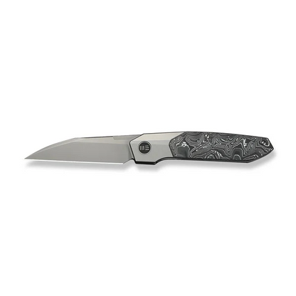 WE Knife Co., Ltd™ Brr15 Bolster Lock WE24007-2 Aluminum Carbon Fiber and Gray 6AL4V Titanium M390 Stainless Steel Pocket Knife