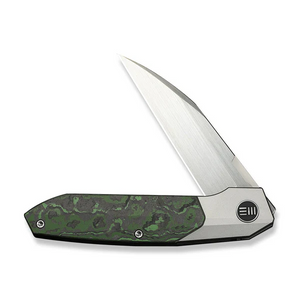 WE Knife Co., Ltd™ Brr15 Bolster Lock WE24007-4 Jungle Wear FatCarbon Fiber and Gray 6AL4V Titanium M390 Stainless Steel Pocket Knife