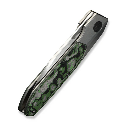WE Knife Co., Ltd™ Brr15 Bolster Lock WE24007-4 Jungle Wear FatCarbon Fiber and Gray 6AL4V Titanium M390 Stainless Steel Pocket Knife