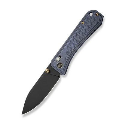 WE Knife Co., Ltd™ Bougie Banter Crossbar Lock WE24009-1 Blue Anodized 6AL4V Titanium CPM S45VN Stainless Steel Pocket Knife