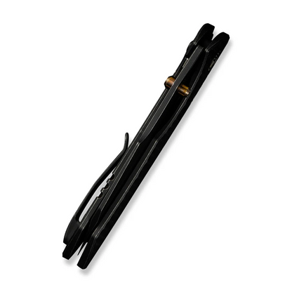 WE Knife Co., Ltd™ High-Fin XL Liner Lock WE24010-1 Black Anodized 6AL4V Titanium CPM 20CV Stainless Steel Pocket Knife
