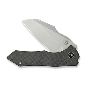 WE Knife Co., Ltd™ High-Fin XL Liner Lock WE24010-4 Tiger Stripe Flamed 6AL4V Titanium CPM 20CV Stainless Steel Pocket Knife