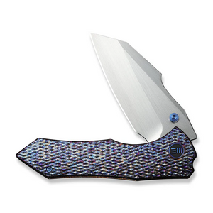 WE Knife Co., Ltd™ High-Fin XL Liner Lock WE24010-5 Flamed 6AL4V Titanium CPM 20CV Stainless Steel Pocket Knife