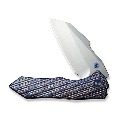 WE Knife Co., Ltd™ High-Fin XL Liner Lock WE24010-5 Flamed 6AL4V Titanium CPM 20CV Stainless Steel Pocket Knife