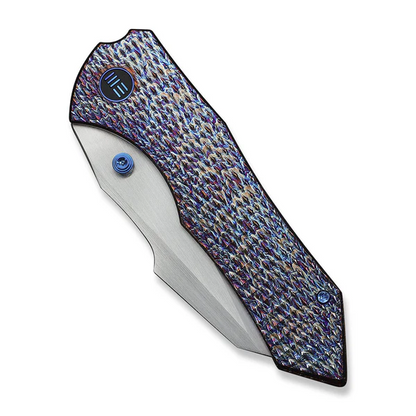 WE Knife Co., Ltd™ High-Fin XL Liner Lock WE24010-5 Flamed 6AL4V Titanium CPM 20CV Stainless Steel Pocket Knife