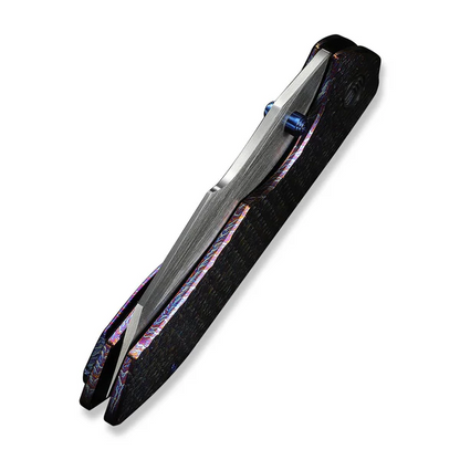 WE Knife Co., Ltd™ High-Fin XL Liner Lock WE24010-5 Flamed 6AL4V Titanium CPM 20CV Stainless Steel Pocket Knife