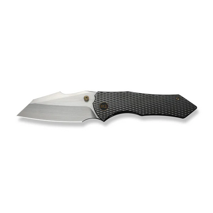 WE Knife Co., Ltd™ High-Fin XL Liner Lock WE24010-6 Polished Gray 6AL4V Titanium CPM 20CV Stainless Steel Pocket Knife