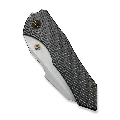 WE Knife Co., Ltd™ High-Fin XL Liner Lock WE24010-6 Polished Gray 6AL4V Titanium CPM 20CV Stainless Steel Pocket Knife