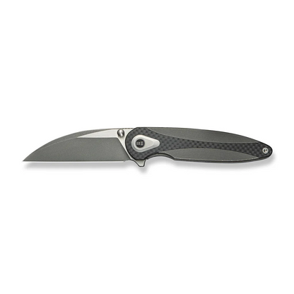 WE Knife Co., Ltd™ Zenthra Frame Lock WE24021C-2 Dark Gray Anodized 6AL4V Titanium and Twill Carbon Fiber M390 Stainless Steel Pocket Knife