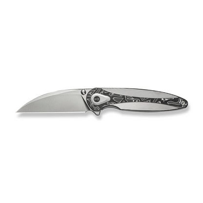 WE Knife Co., Ltd™ Zenthra Frame Lock WE24021C-4 Polished 6AL4V Titanium and Aluminum Foil Carbon Fiber M390 Stainless Steel Pocket Knife
