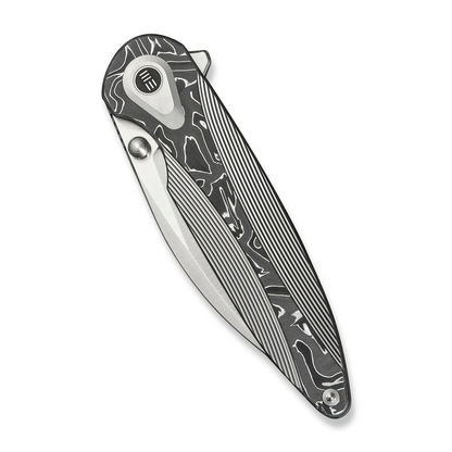 WE Knife Co., Ltd™ Zenthra Frame Lock WE24021C-4 Polished 6AL4V Titanium and Aluminum Foil Carbon Fiber M390 Stainless Steel Pocket Knife