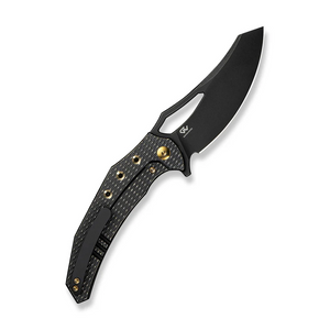 WE Knife Co., Ltd™ Epaulette Frame Lock WE24024-1 Black Anodized 6AL4V Titanium M390 Stainless Steel Pocket Knife