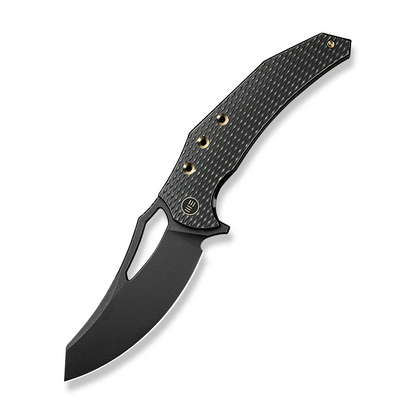 WE Knife Co., Ltd™ Epaulette Frame Lock WE24024-1 Black Anodized 6AL4V Titanium M390 Stainless Steel Pocket Knife
