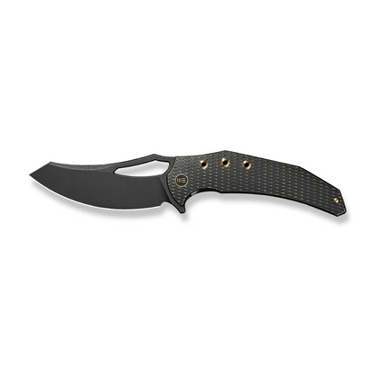 WE Knife Co., Ltd™ Epaulette Frame Lock WE24024-1 Black Anodized 6AL4V Titanium M390 Stainless Steel Pocket Knife
