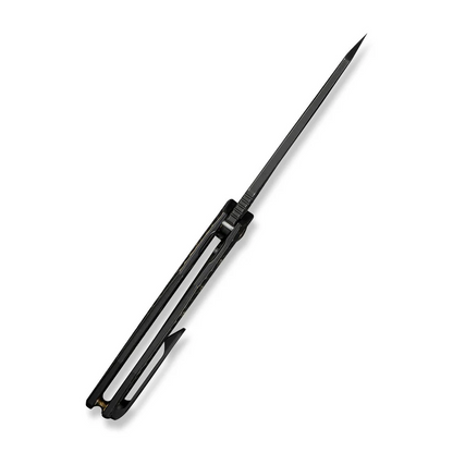 WE Knife Co., Ltd™ Epaulette Frame Lock WE24024-1 Black Anodized 6AL4V Titanium M390 Stainless Steel Pocket Knife