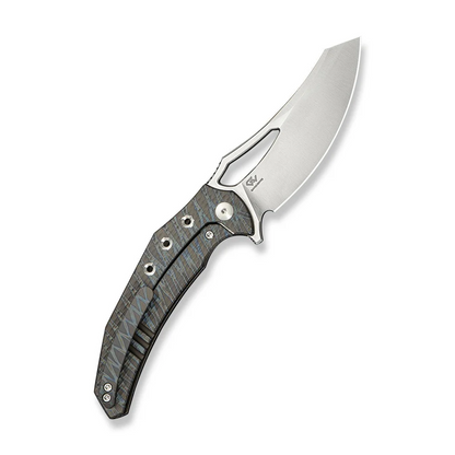 WE Knife Co., Ltd™ Epaulette Frame Lock WE24024-2 Flamed 6AL4V Titanium M390 Stainless Steel Pocket Knife