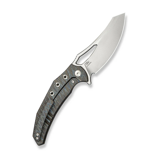 WE Knife Co., Ltd™ Epaulette Frame Lock WE24024-2 Flamed 6AL4V Titanium M390 Stainless Steel Pocket Knife