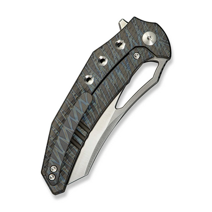 WE Knife Co., Ltd™ Epaulette Frame Lock WE24024-2 Flamed 6AL4V Titanium M390 Stainless Steel Pocket Knife